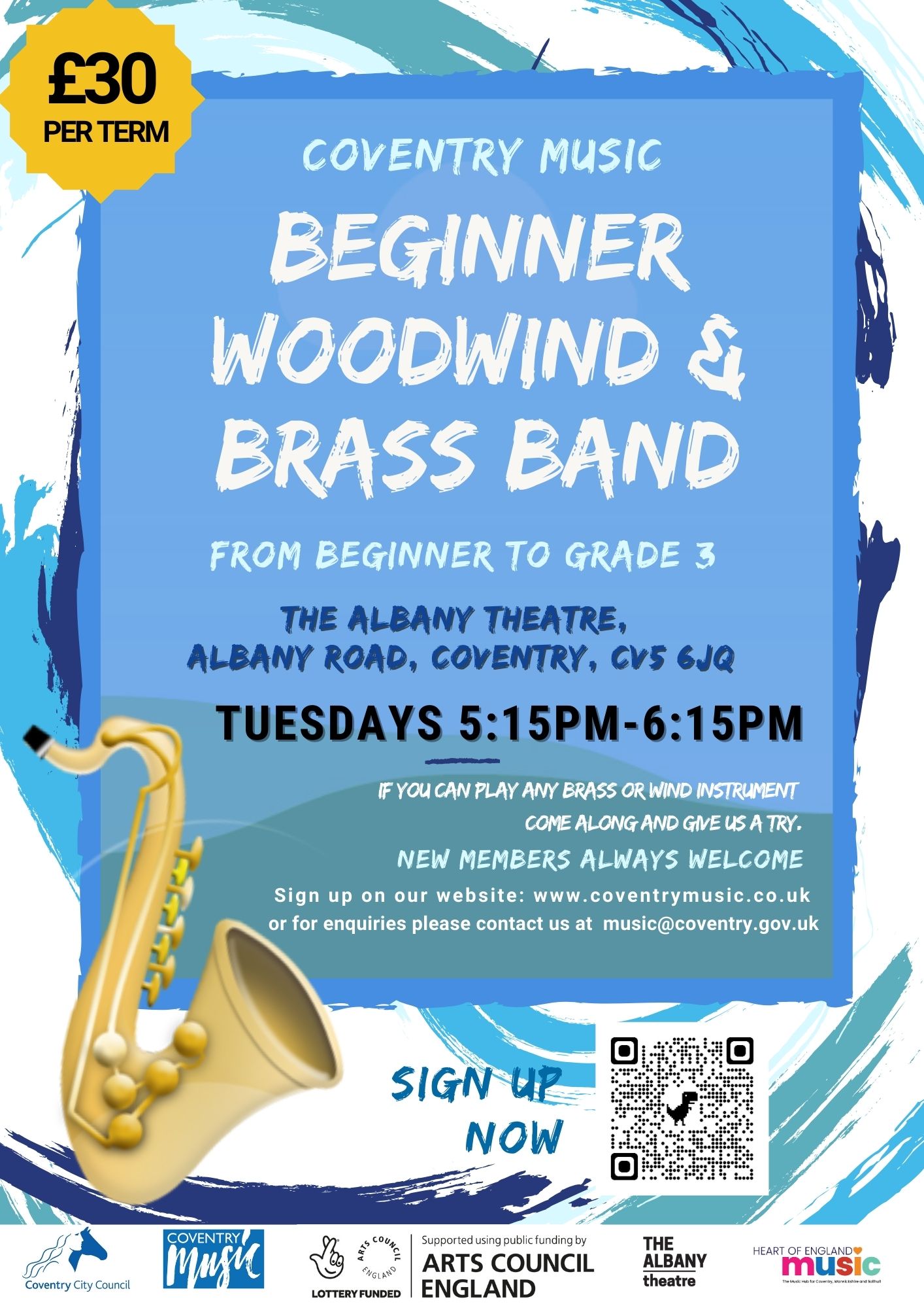 Beginner wind and brass group