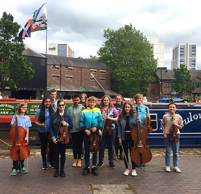 String group at canal basin