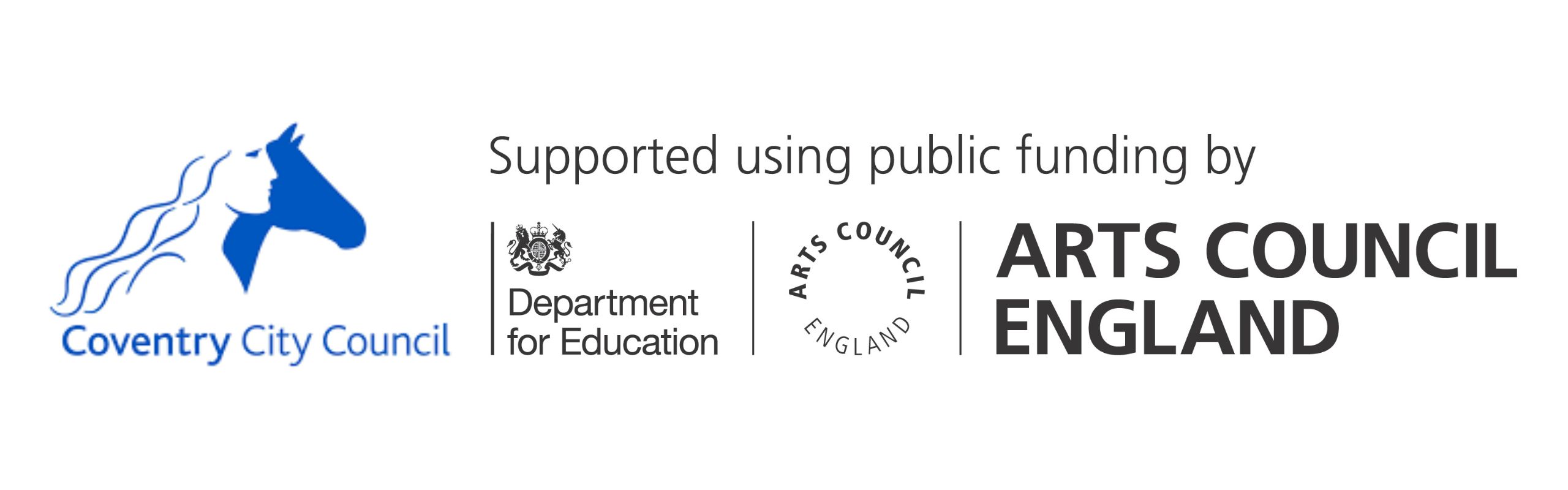 arts council and coventry council logos