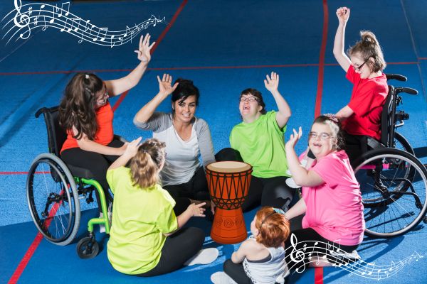 disabled students having fun while learning